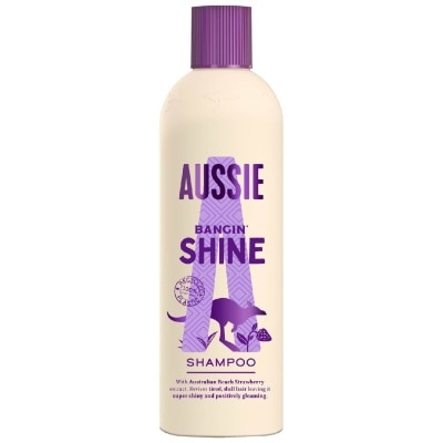 AUSSIE Bangin’ Shine Shampoo (Revitalise Tired + Dull Hair for Silky Soft Hair) 300ml