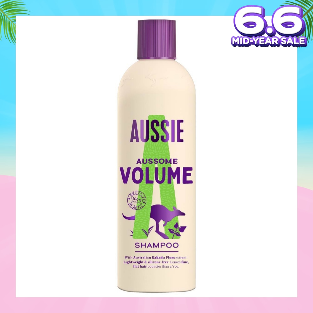 Aussome Volume Shampoo (For Volume + Bouncier Hair) 300ml