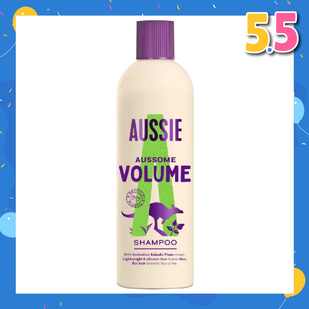 Aussome Volume Shampoo (For Volume + Bouncier Hair) 300ml