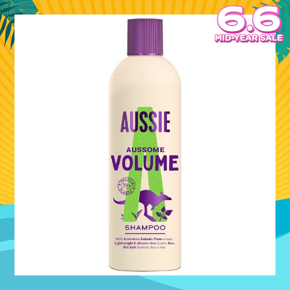 Aussome Volume Shampoo (For Volume + Bouncier Hair) 300ml