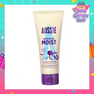 AUSSIE Miracle Moist Hair Conditioner (Revive + Restore Dry & Damaged Hair) 200ml