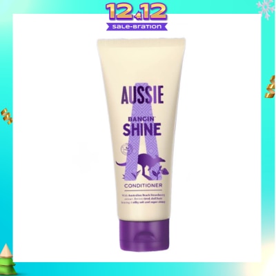 AUSSIE Bangin’ Shine Hair Conditioner (Revitalise Tired + Dull Hair for Silky Soft Hair) 200ml