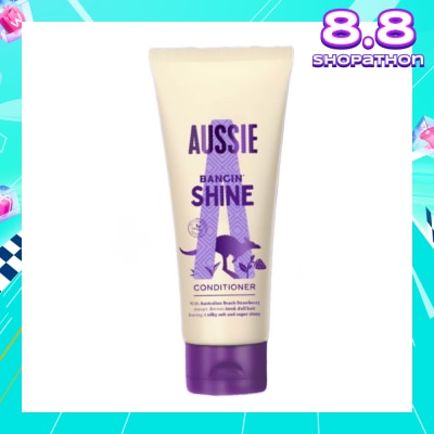 AUSSIE Bangin’ Shine Hair Conditioner (Revitalise Tired + Dull Hair for Silky Soft Hair) 200ml