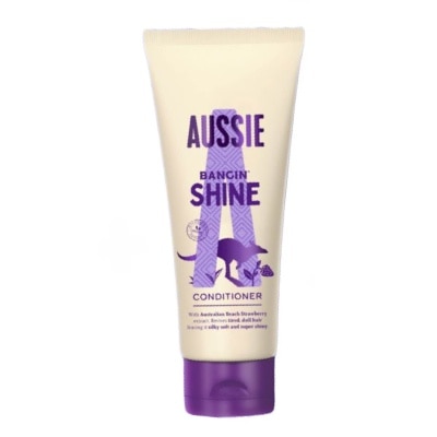 AUSSIE Bangin’ Shine Hair Conditioner (Revitalise Tired + Dull Hair for Silky Soft Hair) 200ml