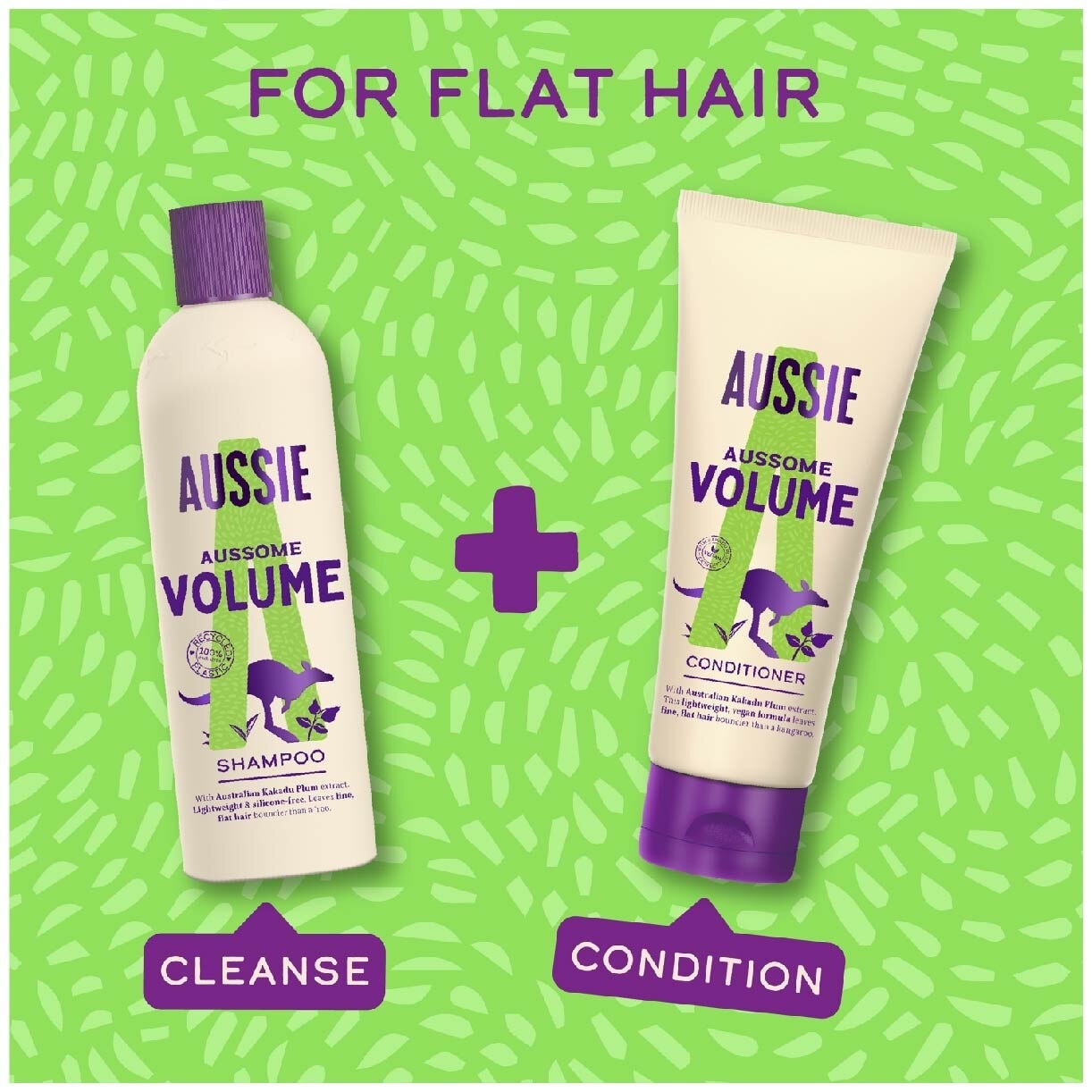 Aussome Volume Hair Conditioner (For Volume + Bouncier Hair) 200ml