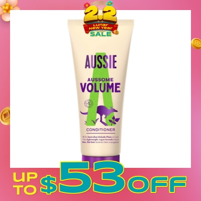 AUSSIE Aussome Volume Hair Conditioner (For Volume + Bouncier Hair) 200ml