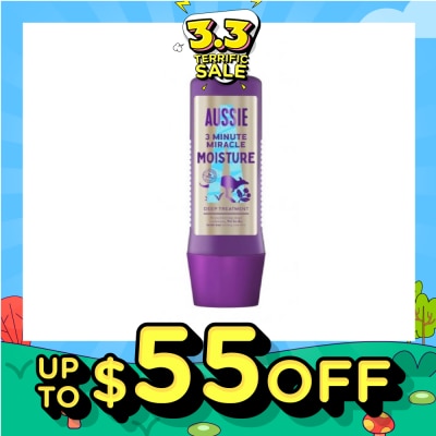 AUSSIE 3 Minute Miracle Moist Deep Hair Treatment (Speedy Hair Repair Treatment) 225ml
