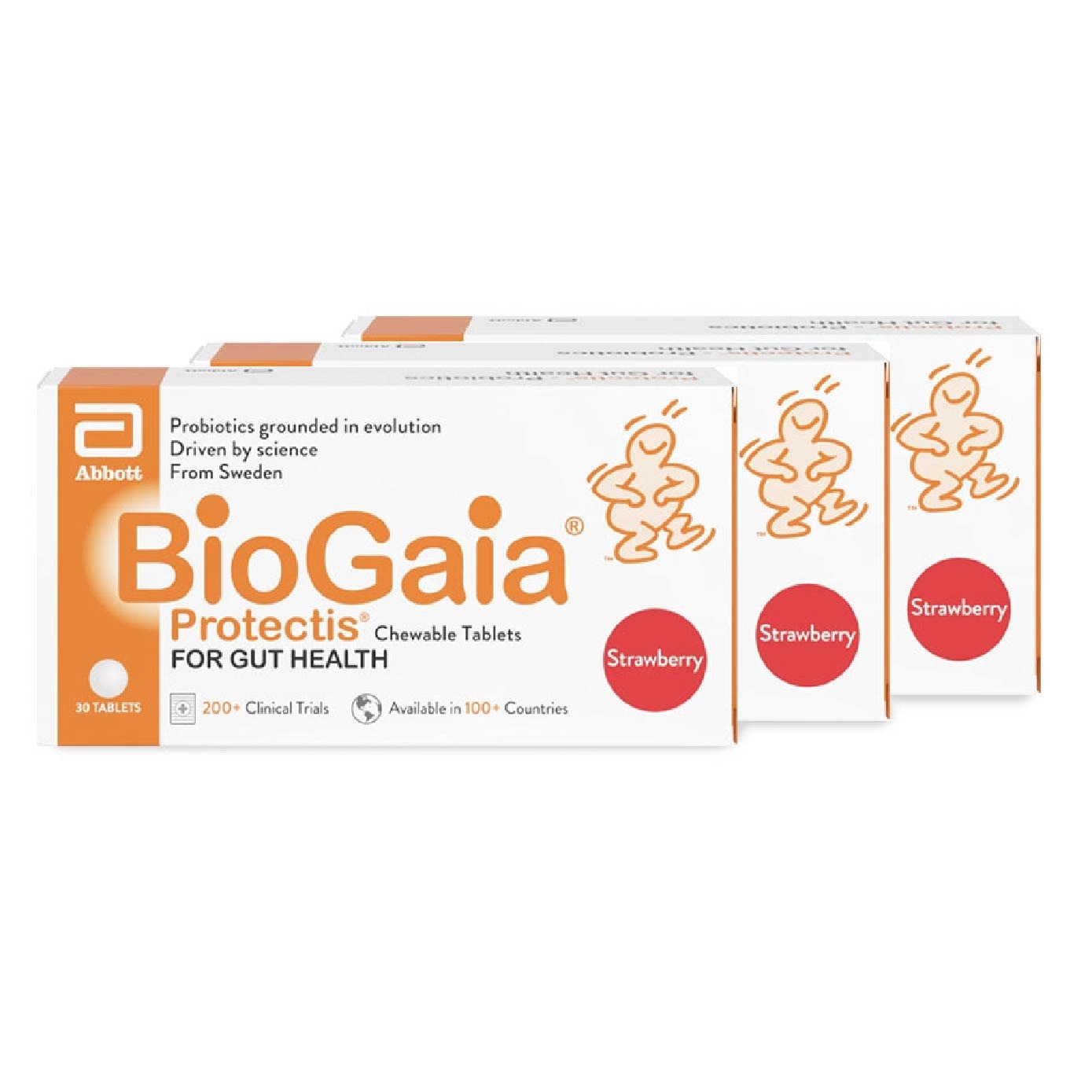 Probiotic Chewable Tablet Packset consists Lemon 30s x 2 pack + Strawberry 30s x 1 pack