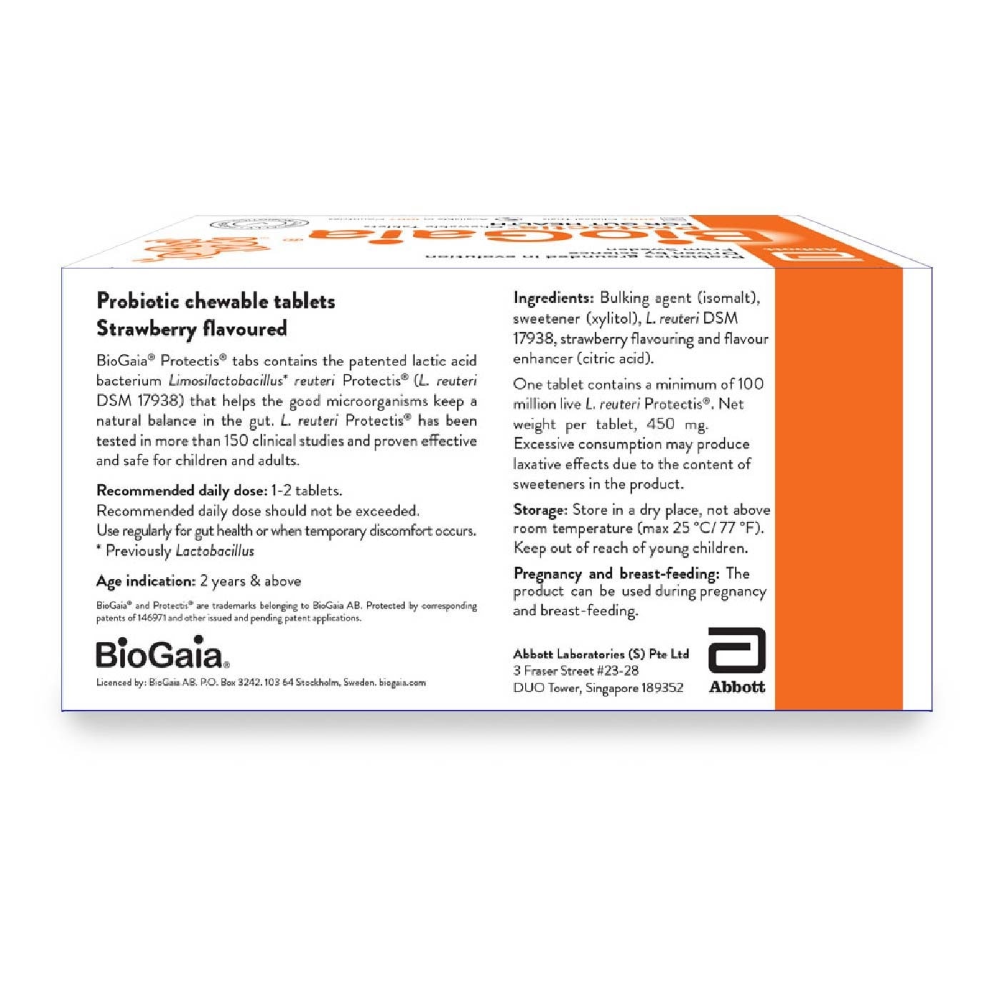 Probiotic Chewable Tablet Packset consists Lemon 30s x 2 pack + Strawberry 30s x 1 pack