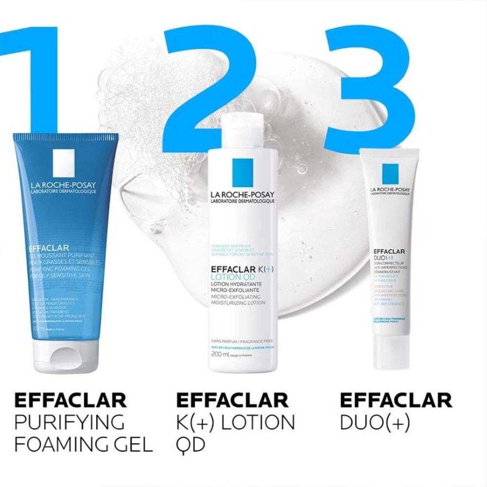 Effaclar Foaming Purifying Gel (0% Alcohol, Non-Comedogenic Face Wash for Oily Acne-Prone Skin) 200ml