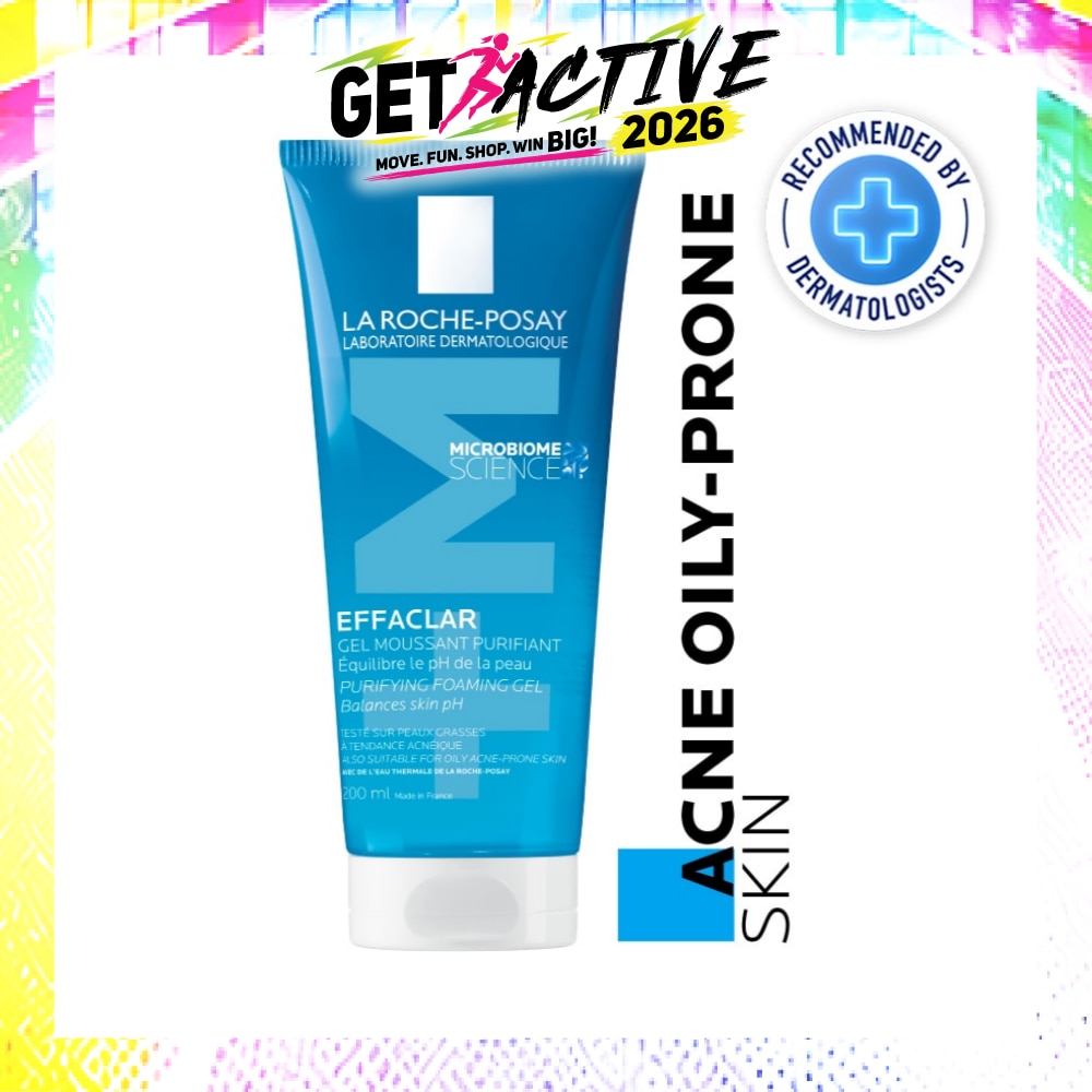 Effaclar Foaming Purifying Gel (0% Alcohol, Non-Comedogenic Face Wash for Oily Acne-Prone Skin) 200ml image
