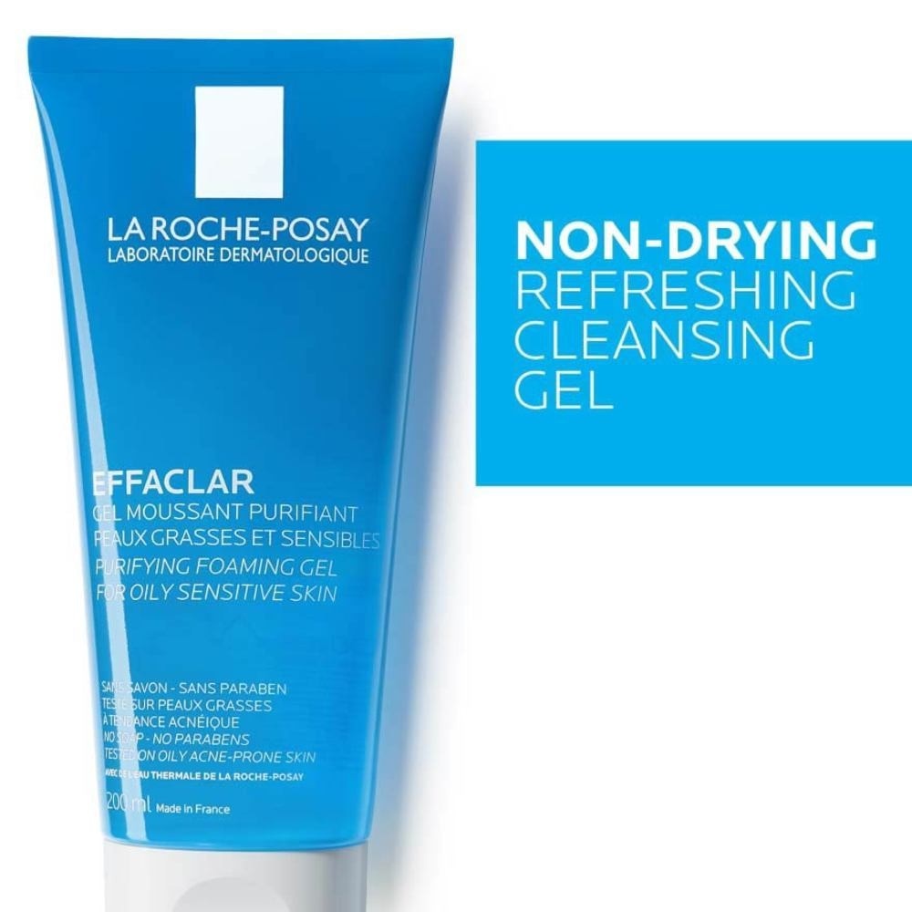 Effaclar Foaming Purifying Gel (0% Alcohol, Non-Comedogenic Face Wash for Oily Acne-Prone Skin) 200ml