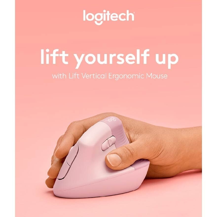 Lift Vertical Ergonomic Wireless Mouse Rose 1s