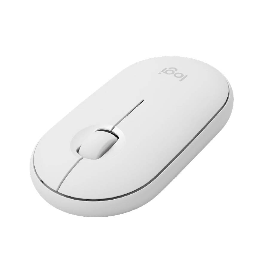 Pebble M350 Wireless Mouse With Bluetooth Or 2.4 GHZ Receiver White 1s