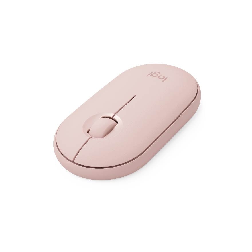 Pebble M350 Wireless Mouse With Bluetooth Or 2.4 GHZ Receiver Rose 1s