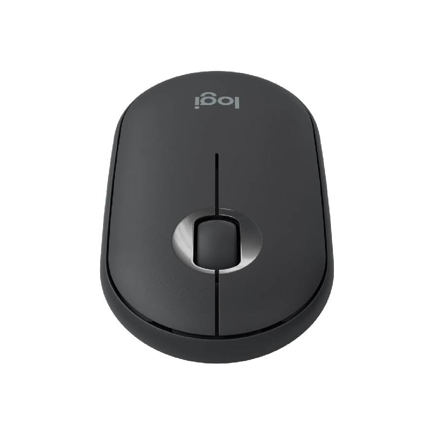 Pebble M350 Wireless Mouse With Bluetooth Or 2.4 GHZ Receiver Graphite 1s