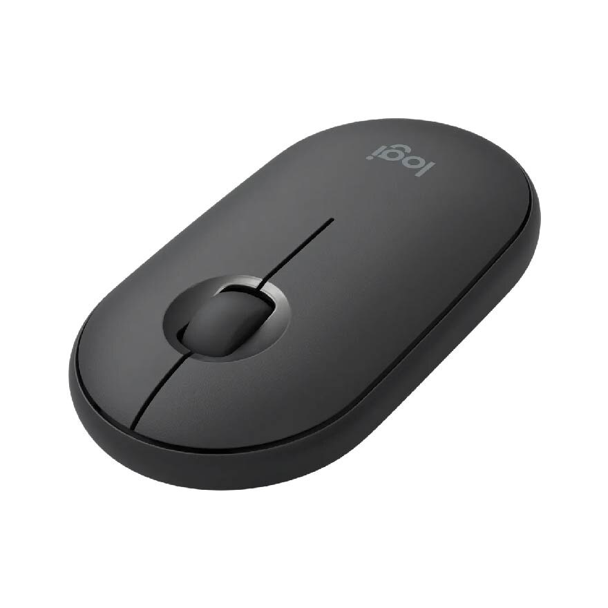 Pebble M350 Wireless Mouse With Bluetooth Or 2.4 GHZ Receiver Graphite 1s