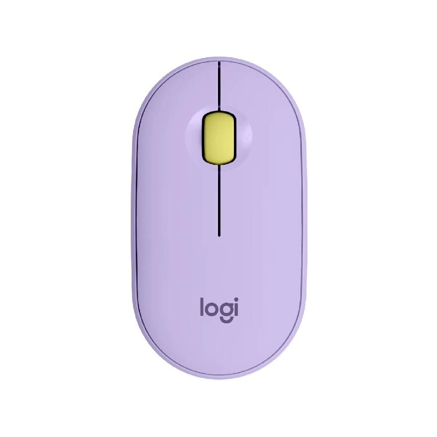 Pebble M350 Wireless Mouse With Bluetooth Or 2.4 GHZ Receiver Lavender 1s