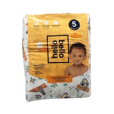 HELLO BELLO Day Time Tape Diapers (Ultra Soft, Stay Snug And Comfy Fit) XL/ Size 5 20s