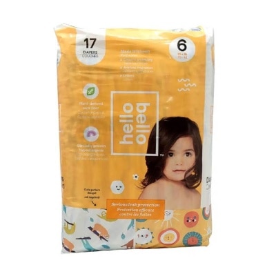 HELLO BELLO Day Time Tape Diapers (Ultra Soft, Stay Snug And Comfy Fit) XXL/ Size 6 17s