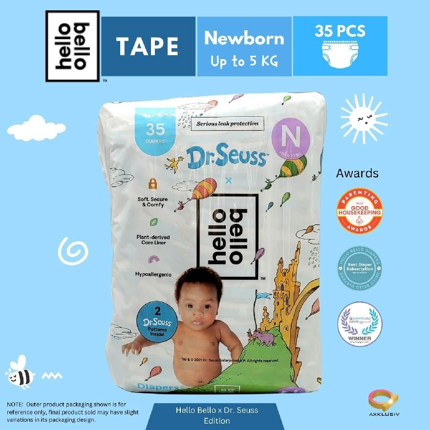 Day Time Tape Diapers (Ultra Soft, Stay Snug And Comfy Fit) New Born/ Size N 35s