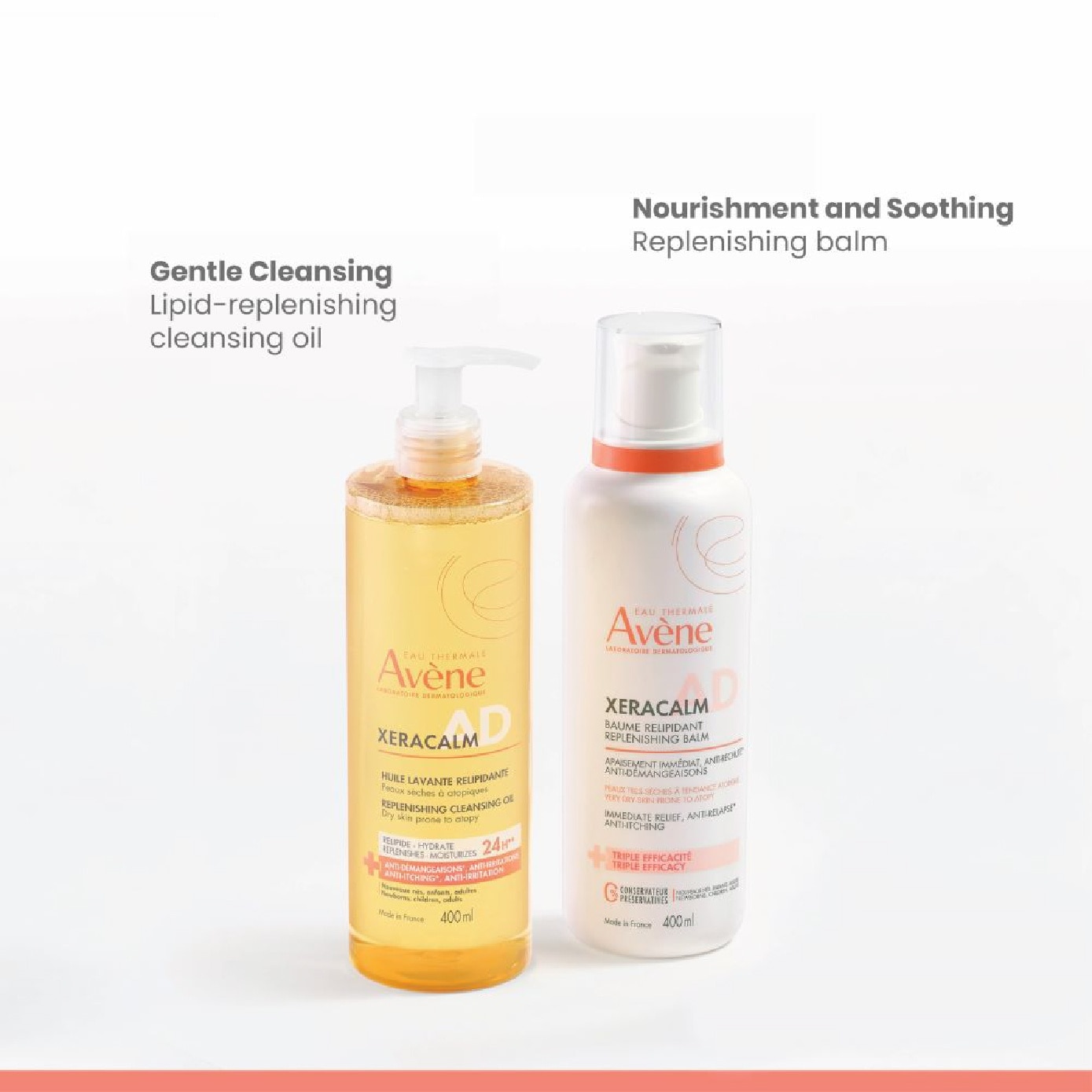 XeraCalm A.D. Lipid Replenishing Balm for Itching & Very Dry Atopic-Prone Skin 400ml