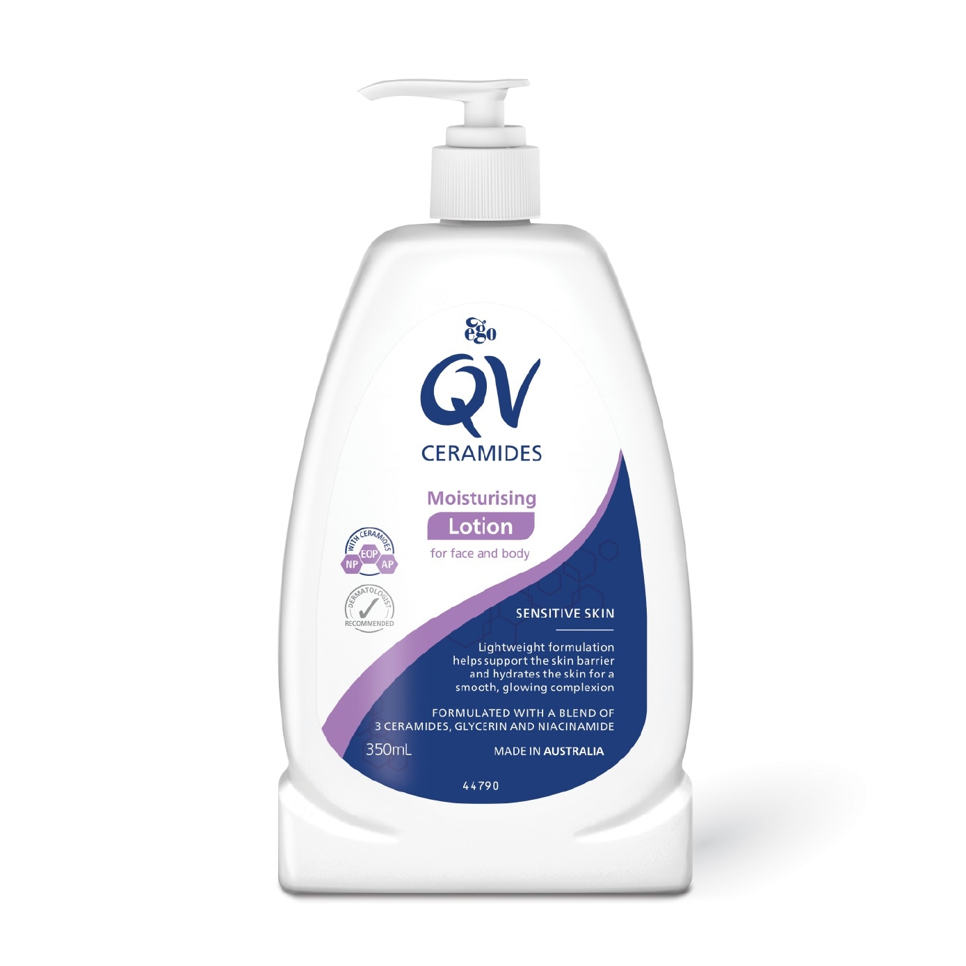 Ceramides Face and Body Moisturising Lotion for Sensitive Skin 350g