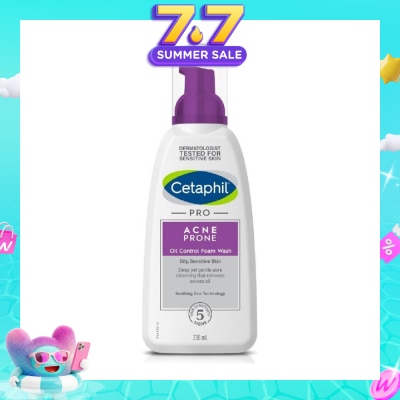 CETAPHIL - PRO Acne Prone Oil Control Foam Wash 236ml (Expiry: Mar`2027)