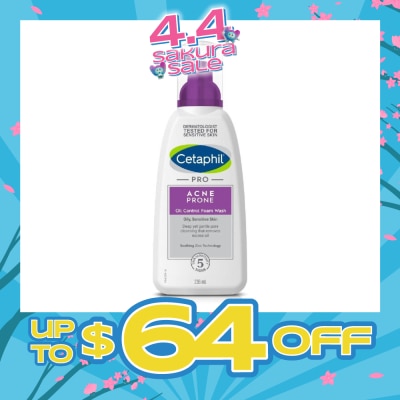 CETAPHIL - PRO Acne Prone Oil Control Foam Wash 236ml