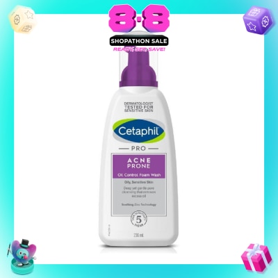 CETAPHIL - PRO Acne Prone Oil Control Foam Wash 236ml