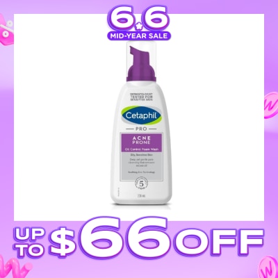 CETAPHIL - PRO Acne Prone Oil Control Foam Wash 236ml (Expiry: Mar`2027)