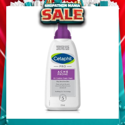 CETAPHIL - PRO Acne Prone Oil Control Foam Wash 236ml (Expiry: Mar`2027)