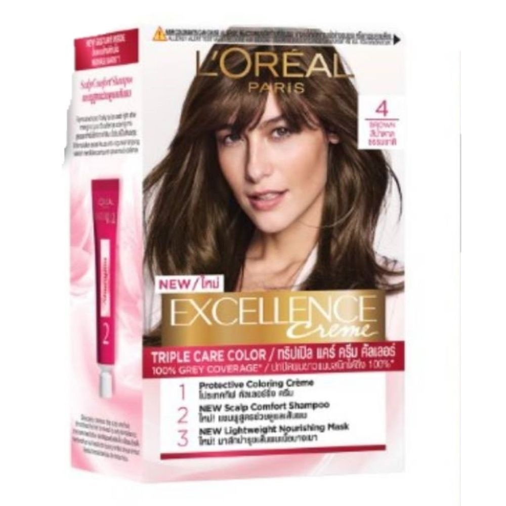 Créme Hair Colour #4 Natural Brown (100% Grey Coverage for Rich, Radiant Colour) 1s