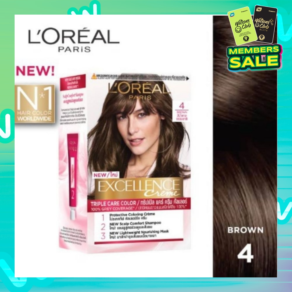 Créme Hair Colour #4 Natural Brown (100% Grey Coverage for Rich, Radiant Colour) 1s