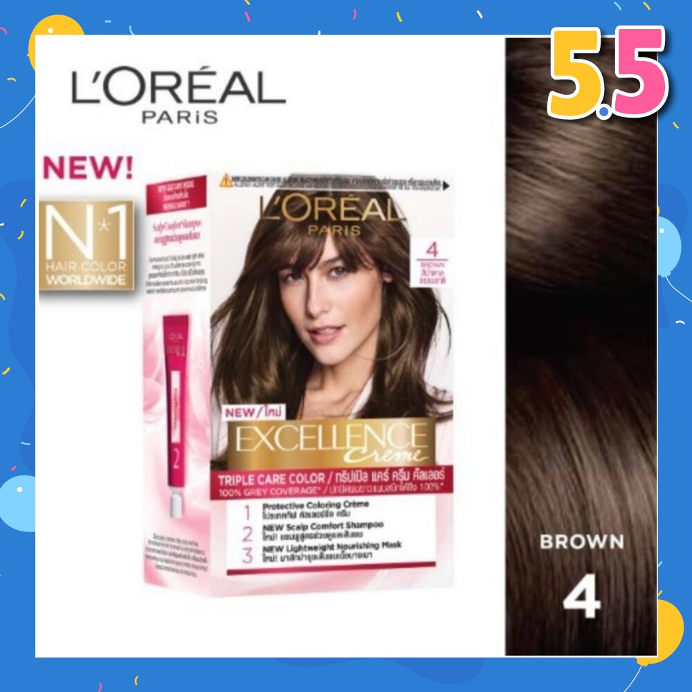 Créme Hair Colour #4 Natural Brown (100% Grey Coverage for Rich, Radiant Colour) 1s