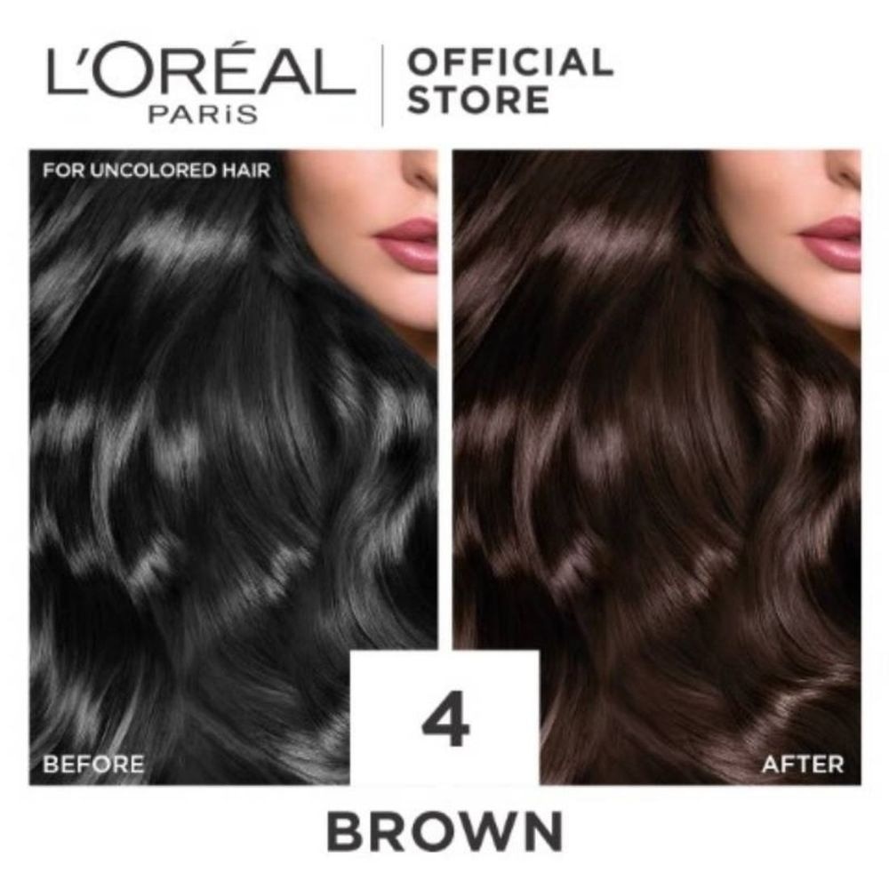 Créme Hair Colour #4 Natural Brown (100% Grey Coverage for Rich, Radiant Colour) 1s