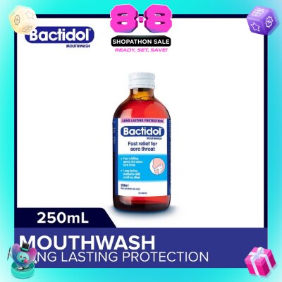 BACTIDOL - Mouthwash (Relieves Mouth Ulcers & Sore Throats) 250ml