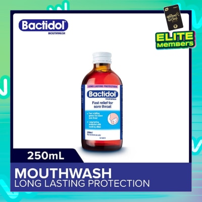 BACTIDOL Mouthwash (Relieves Mouth Ulcers & Sore Throats) 250ml