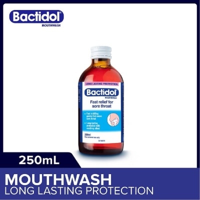 BACTIDOL Mouthwash (Relieves Mouth Ulcers & Sore Throats) 250ml