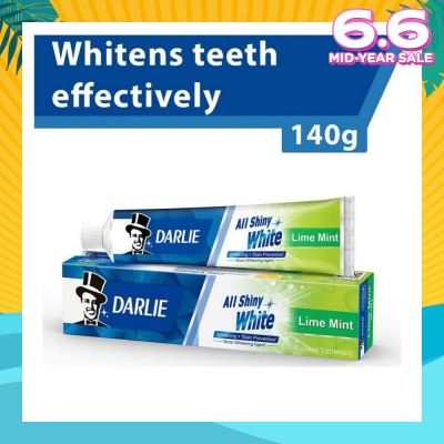 DARLIE All Shiny White Toothpaste Lime Mint (Whitens Teeth Effectively) 140g