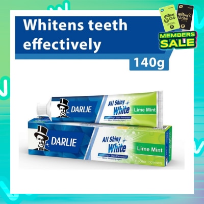 DARLIE All Shiny White Toothpaste Lime Mint (Whitens Teeth Effectively) 140g