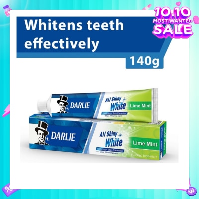 DARLIE All Shiny White Toothpaste Lime Mint (Whitens Teeth Effectively) 140g
