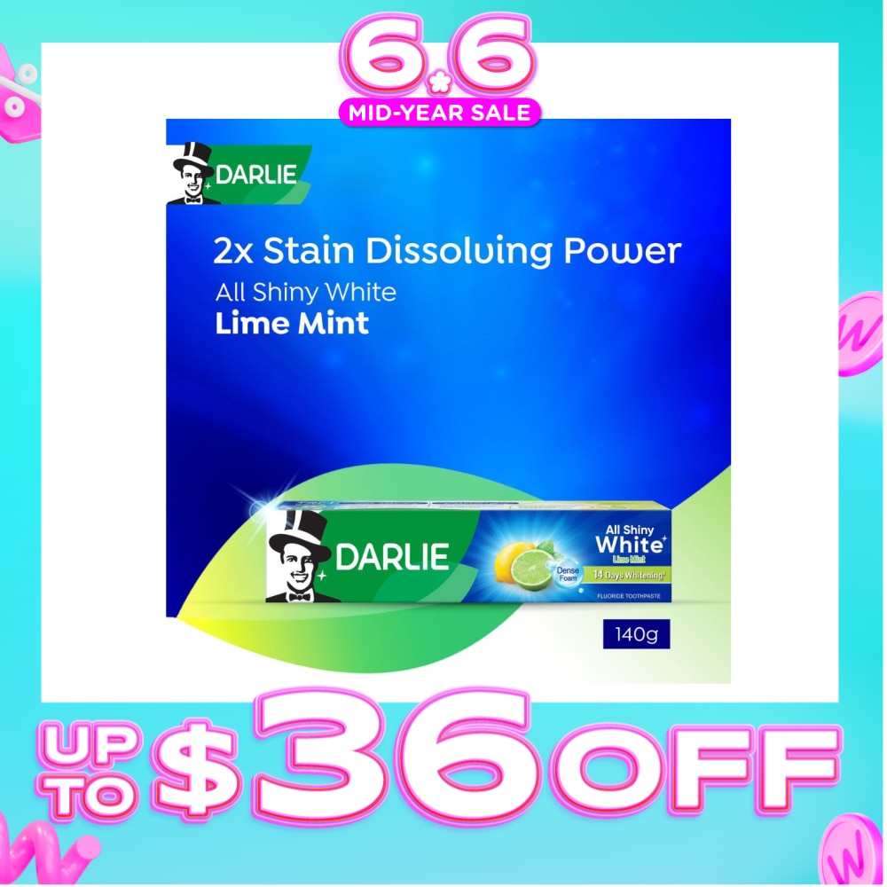 All Shiny White Lime Mint Whitening Toothpaste 140g