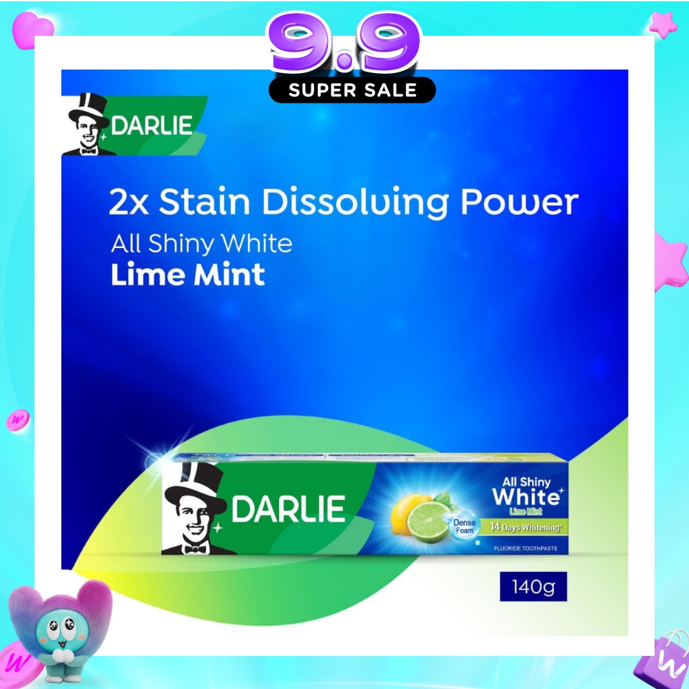 All Shiny White Lime Mint Whitening Toothpaste 140g (Expiry: Jul`2027) image