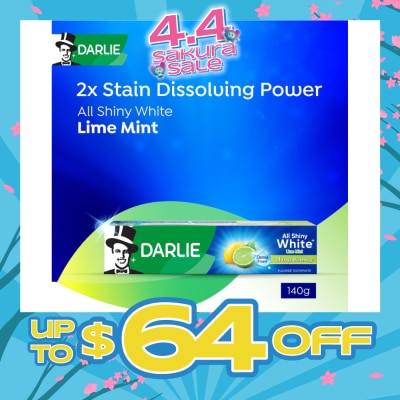 DARLIE - All Shiny White Lime Mint Whitening Toothpaste 140g
