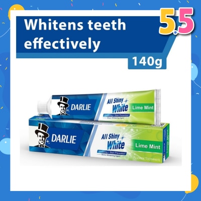DARLIE All Shiny White Toothpaste Lime Mint (Whitens Teeth Effectively) 140g