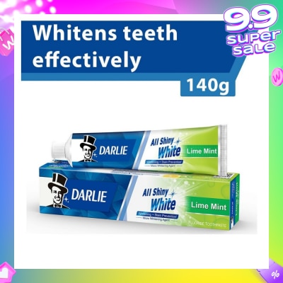 DARLIE All Shiny White Toothpaste Lime Mint (Whitens Teeth Effectively) 140g
