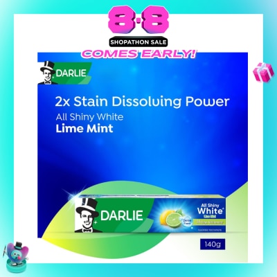 DARLIE - All Shiny White Lime Mint Whitening Toothpaste 140g