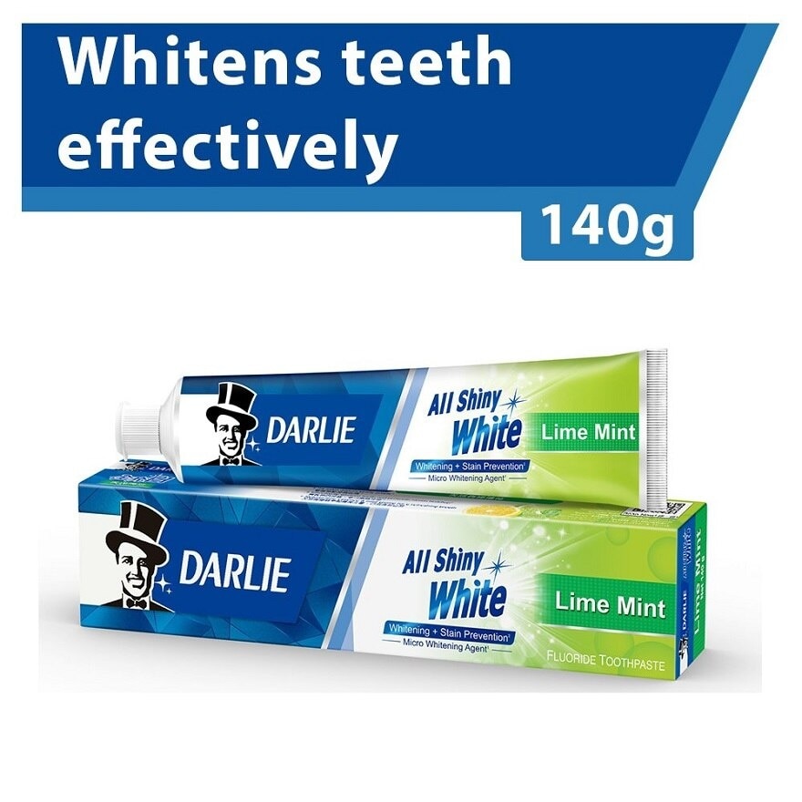 All Shiny White Toothpaste Lime Mint (Whitens Teeth Effectively) 140g