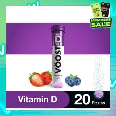 VOOST Vitamin D Effervescent Vitamin Tablet Berry 20s